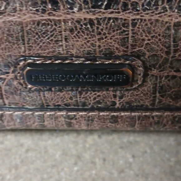 Rebecca Minkoff Croc Embossed Satchel - Picture 6 of 14